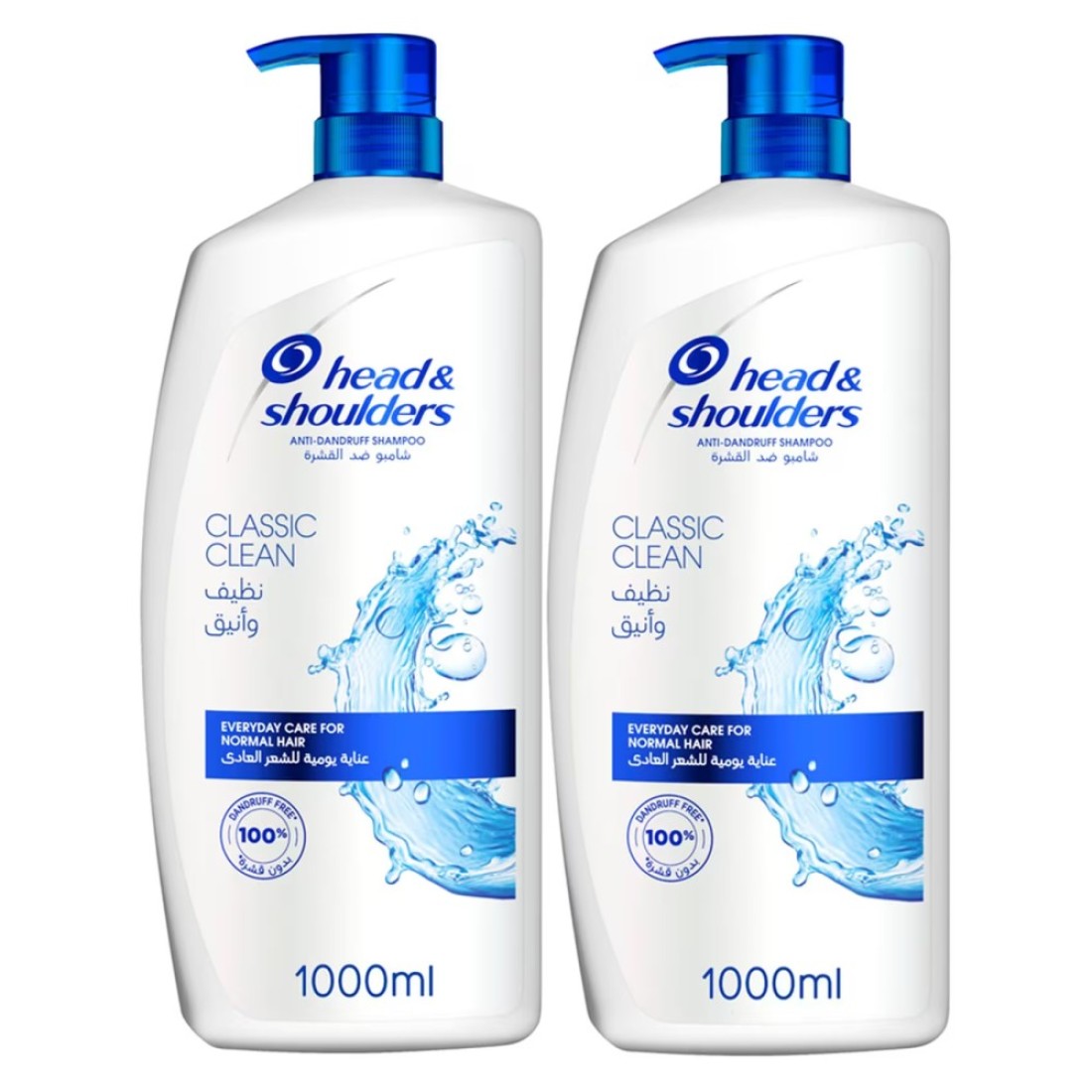 Head &amp; Shoulders Classic Clean Anti-Dandruff Shampoo 1000ml Pack of 2