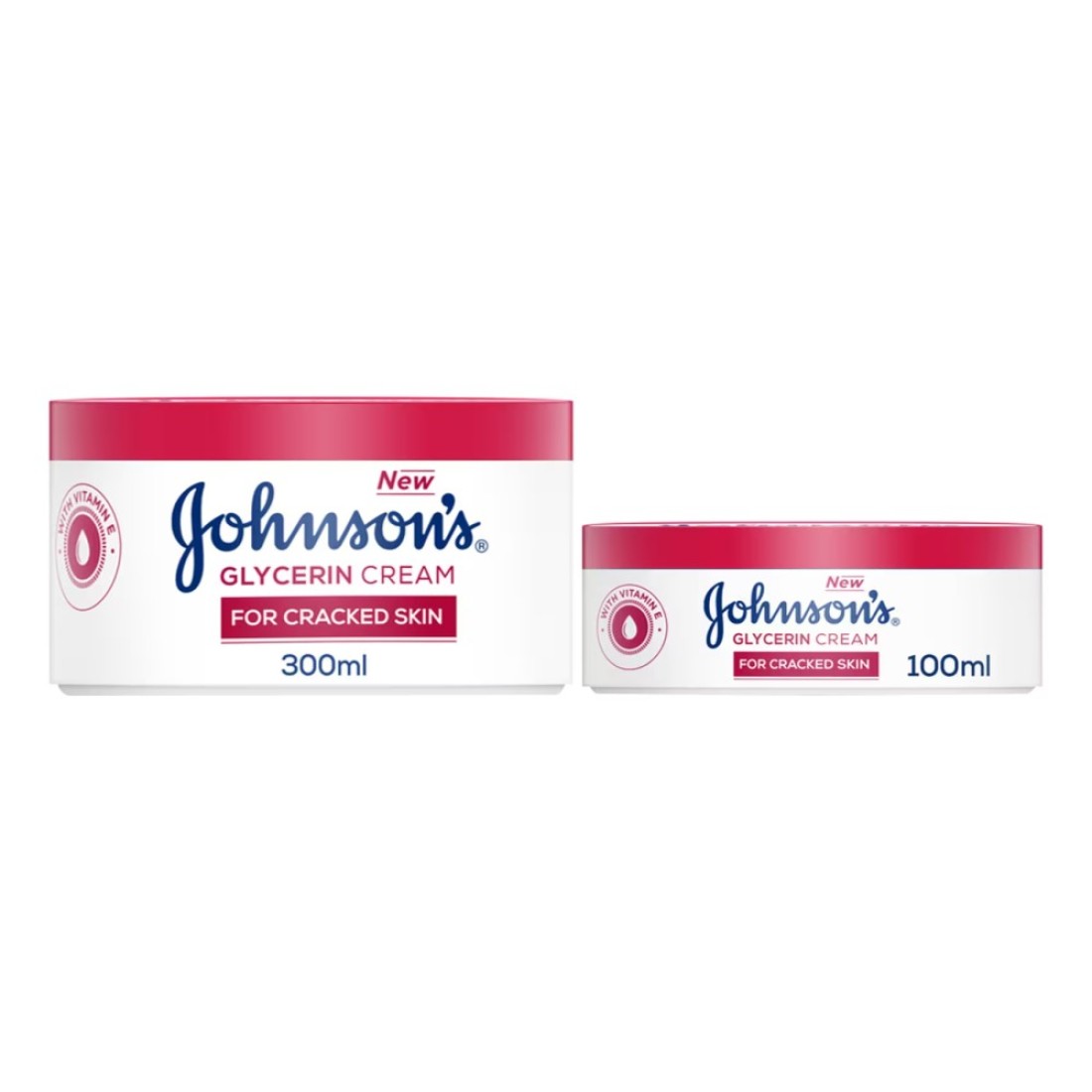 Johnson&rsquo;s Glycerin Cream For Cracked Skin 300ml+100ml