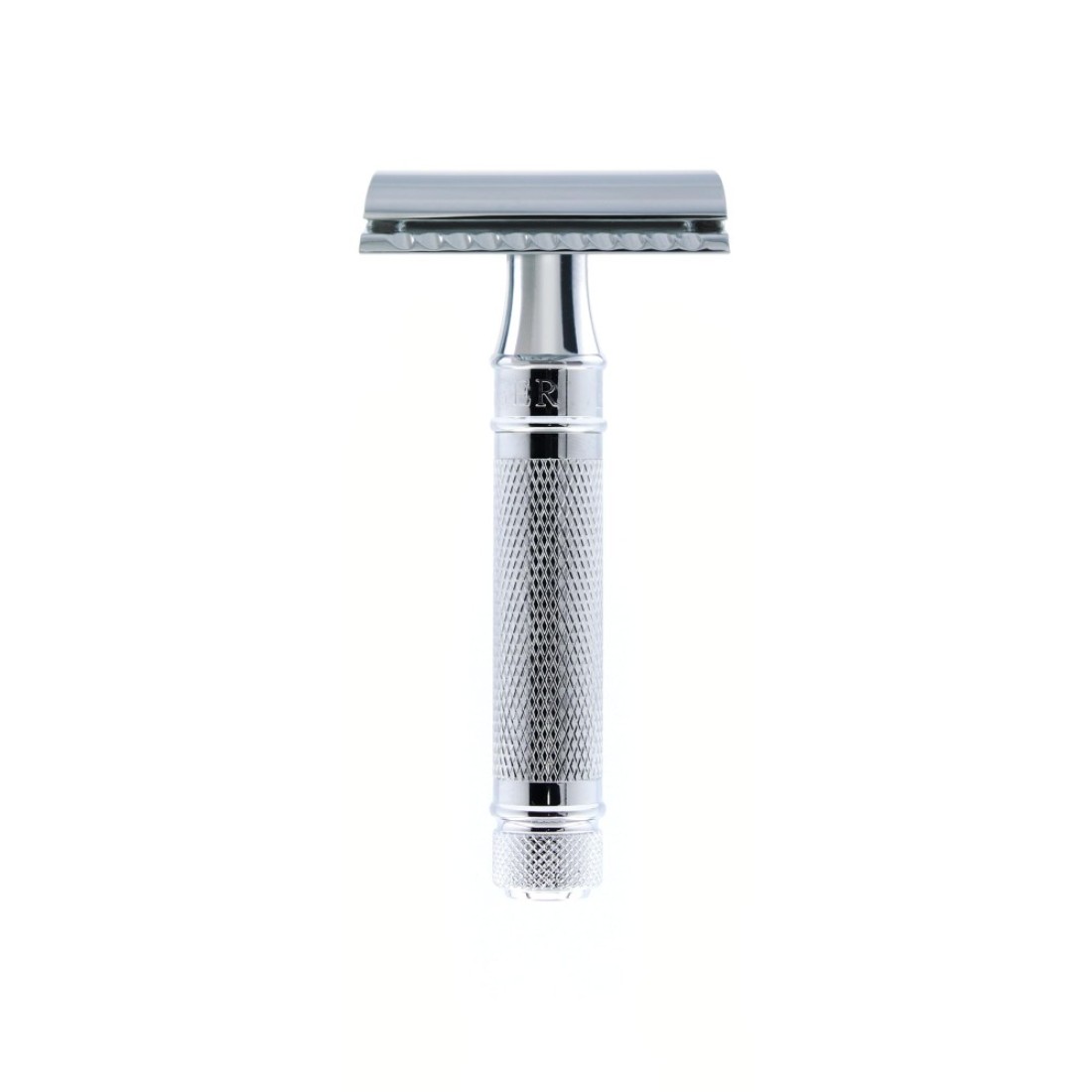 Edwin JaggerDES89KN Short Handled Classic Double Edge Manual EcoFriendly and Reusable Safety Razor for Men and Women for Shaving Cream or Soap Fits All DE Razor Blades Knurled