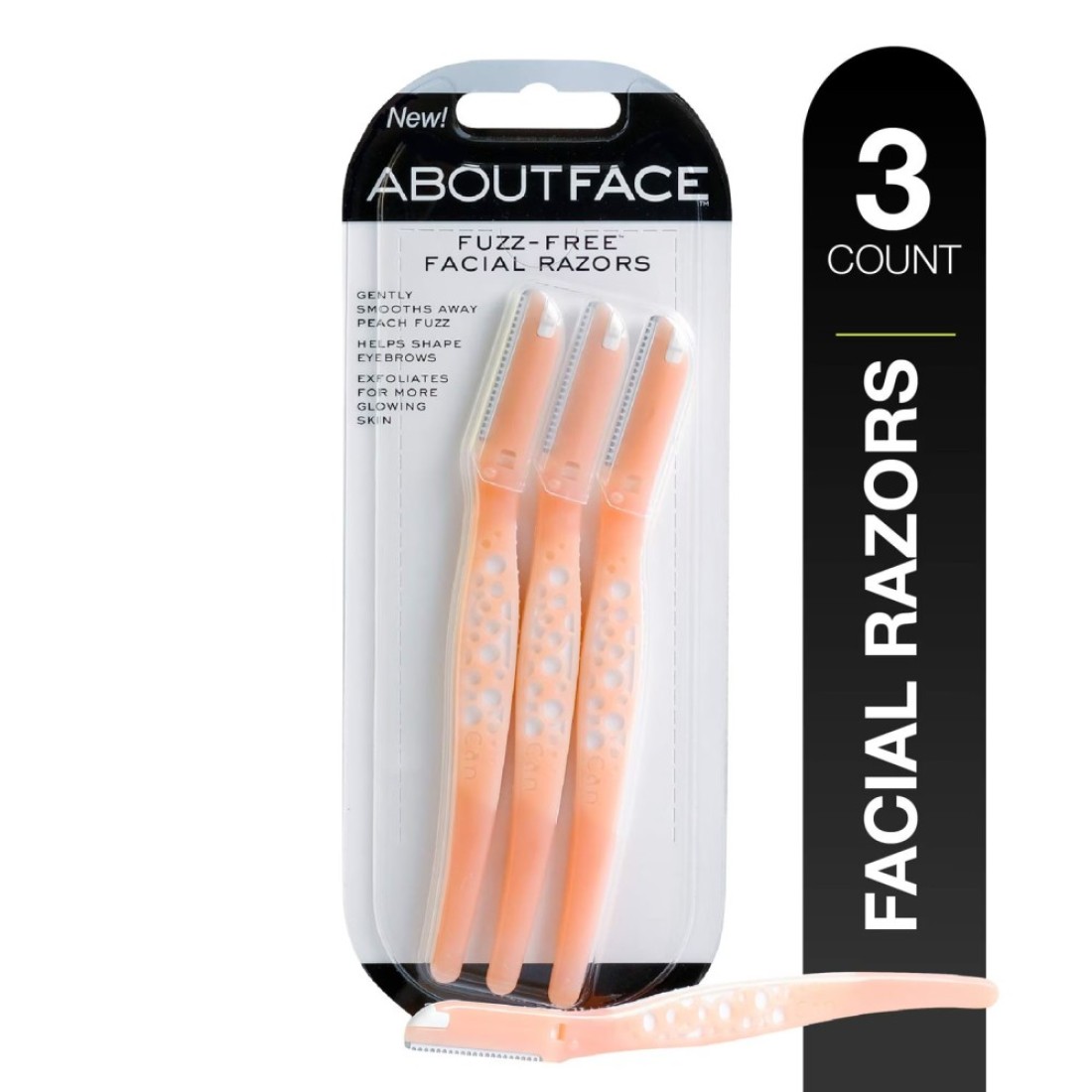 About FaceFuzzFree Facial Razors for Shaving Exfoliating Includes 3 Beauty Groomers For Face Lips Eyebrows