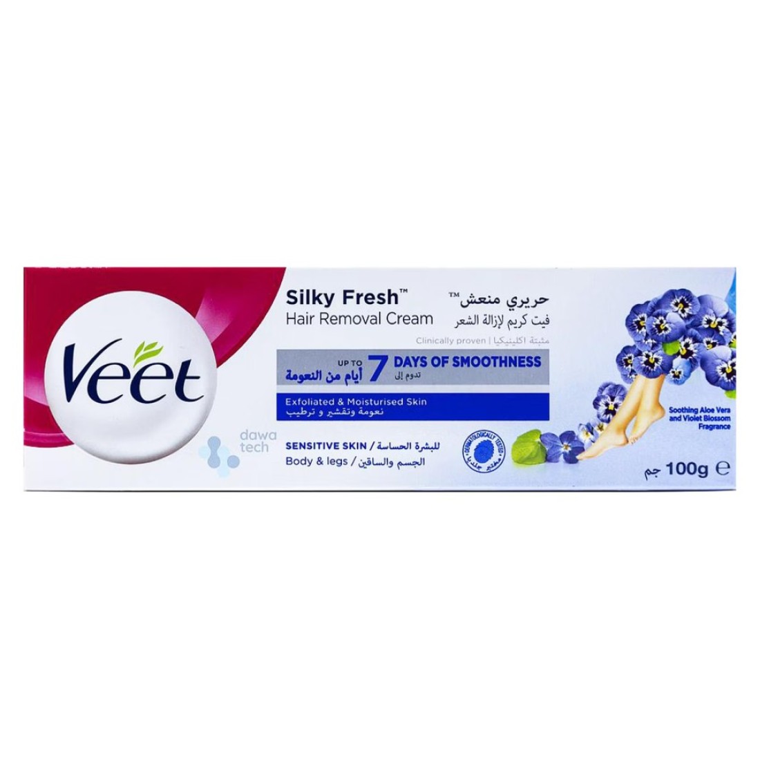 Veet Sensitive Skin Hair Removal Cream White 150g And 50g