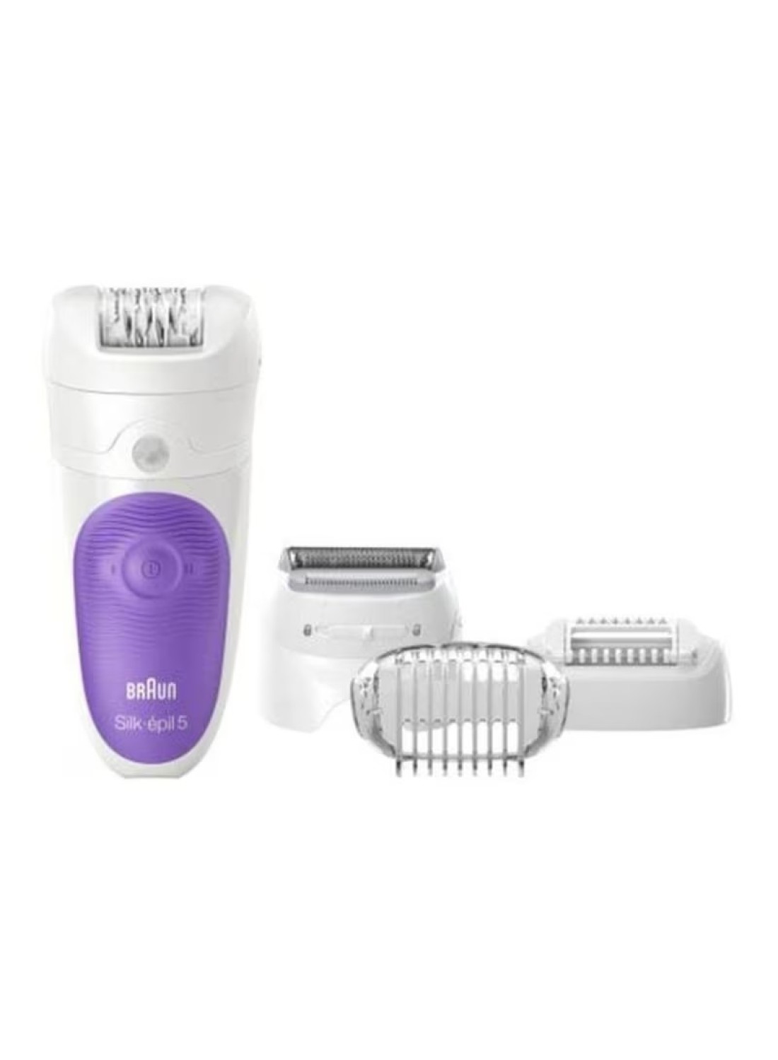 Braun - Silk-Epil Wet And Dry Cordless Epilator White/Purple