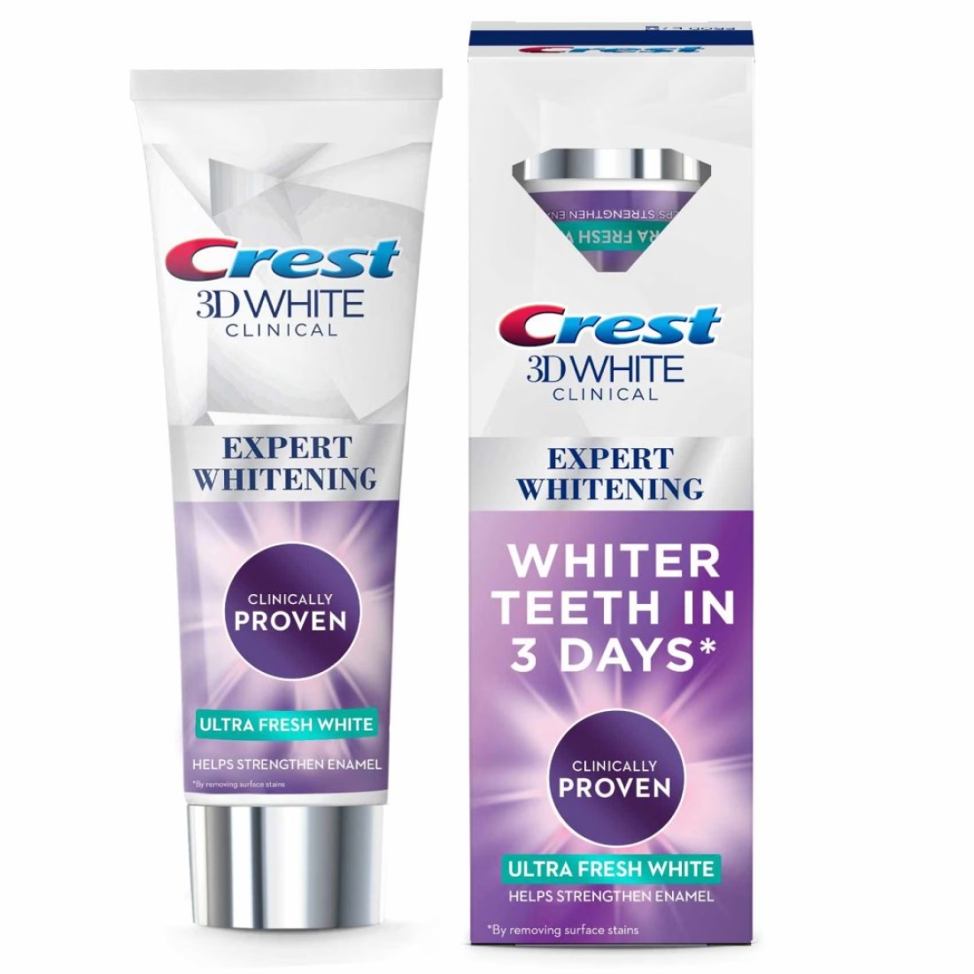 Crest 3D White Clinical Ultra Fresh White Advanced Whitening Technology Toothpaste 75ml
