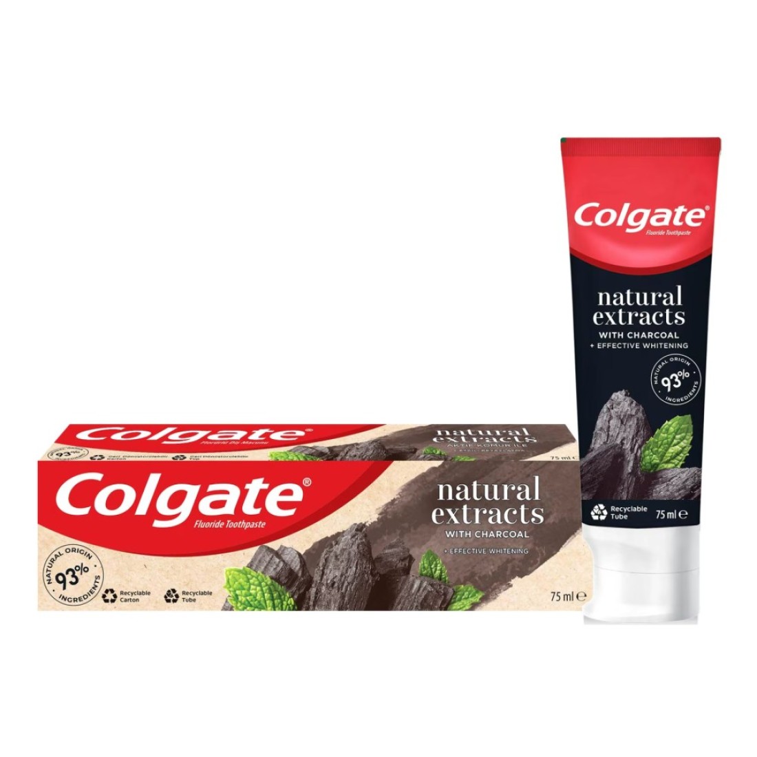 Colgate Natural Extracts Toothpaste Charcoal Whitening 75ml