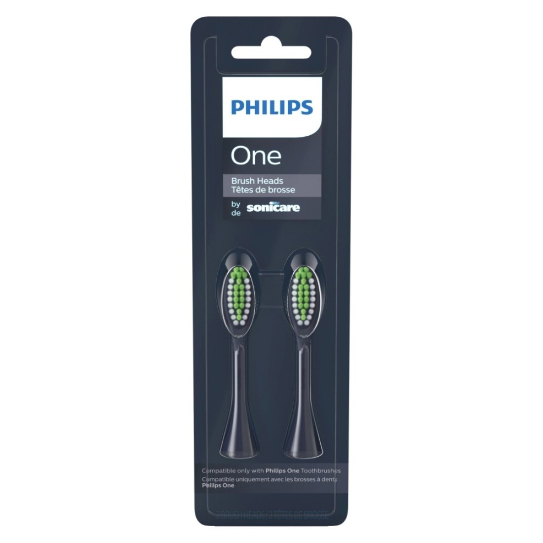 Philips One Sonicare Brush Head BH1022/04 Midnight Blue 2 PCS