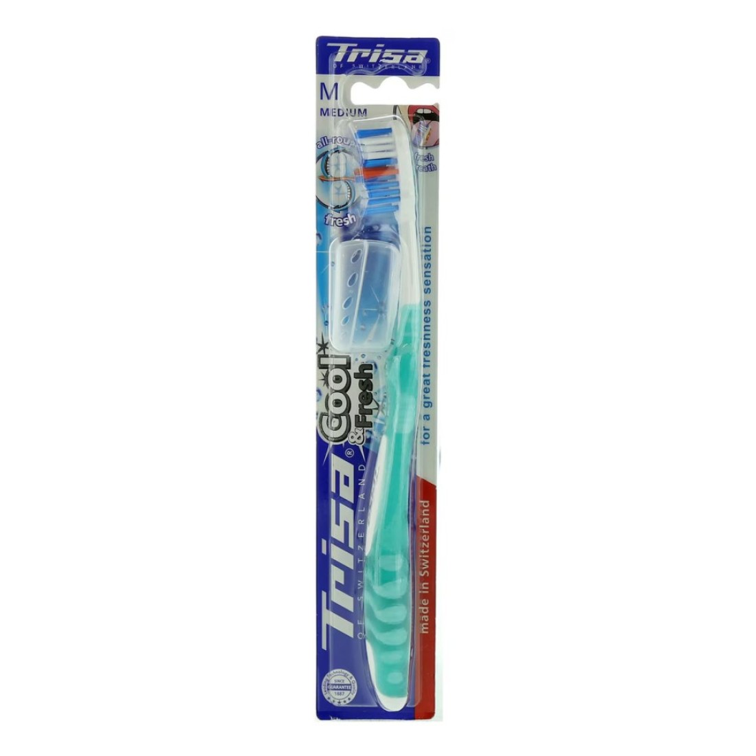 Trisa Cool And Fresh Medium Toothbrush Green