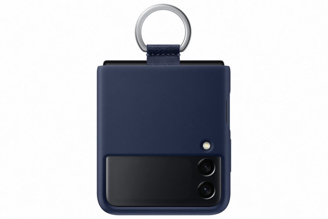 Samsung Galaxy Z Flip3 Silicone Cover with Ring - Official Case - Navy