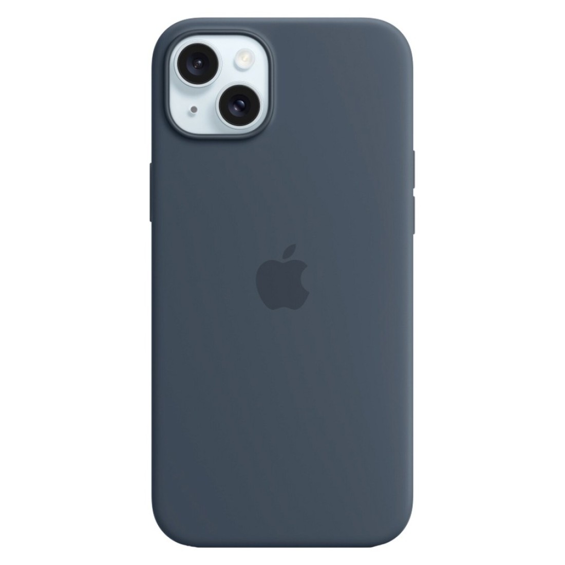 Apple Silicone Case Cover With MagSafe For iPhone 15 Plus Storm Blue