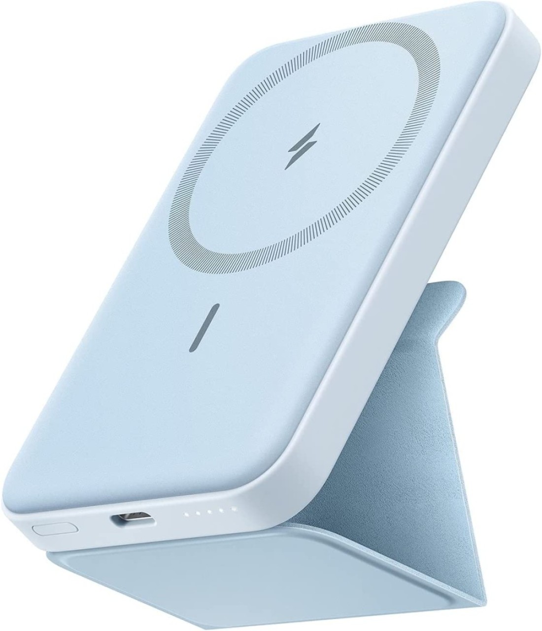 Anker Power Bank, 622 Magnetic Battery (MagGo), 5000mAh Foldable Magnetic Wireless Portable Charger And USB-C For iPhone 13/12 Series
