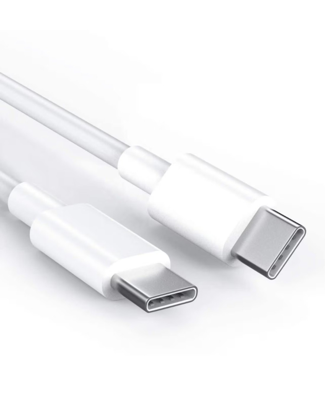 Type-C To Type-C Charger Cable - USB C to USB C Fast Charging Cable 1Meters - White