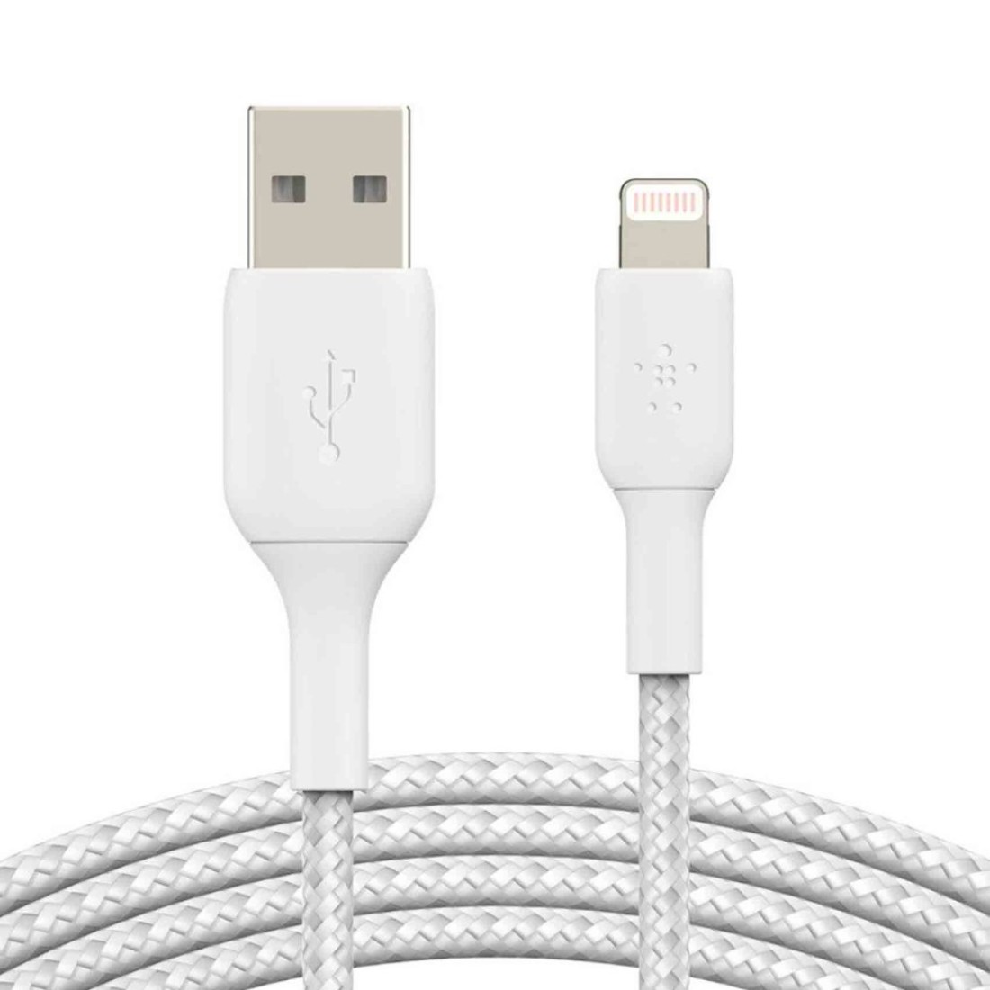 Belkin Boost Charge Braided Lightning To USB-A Cable 1m White