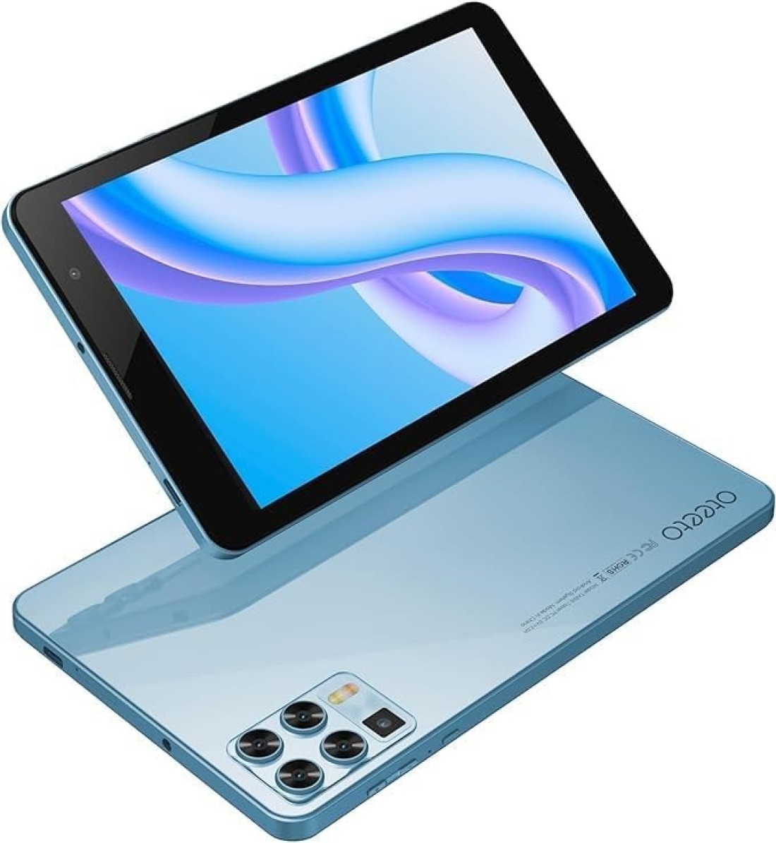 تابلت Oteeto Tab8/K8 5G 5G بشاشة عرض 8 بوصة وذاكرة وصول عشوائي 8 جيجابايت وذاكرة وصول عشوائي 256 جيجابايت وبطارية 5000 مللي أمبير في الساعة (أزرق) مع لوحة مفاتيح