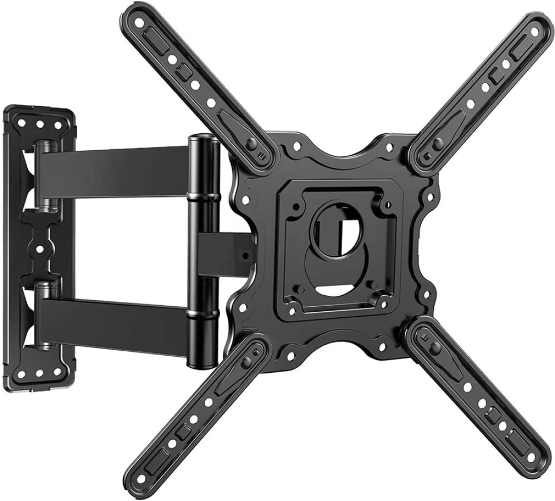 Tv Wall Mount, Swivels Tilts Extends Heavy Duty Tv Mount Bracket For 32 55 Inch Plasma &amp; Curved Tv Up To 40Kg Max Vesa 400X400Mm, black, TV Wall Mount