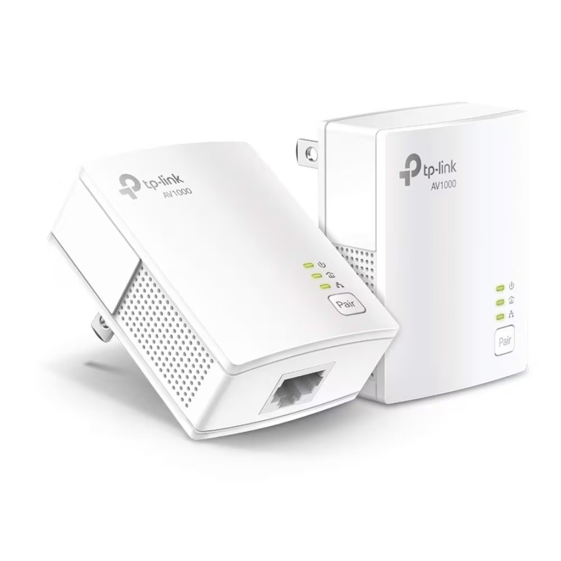 TPLink Powerline Ethernet Adapter Starter Kit AV1000 Gigabit Port PlugPlay Ethernet Over Power Nano Size Ideal for Smart TV Online Gaming Wired Connection Only TLPA7017 KIT