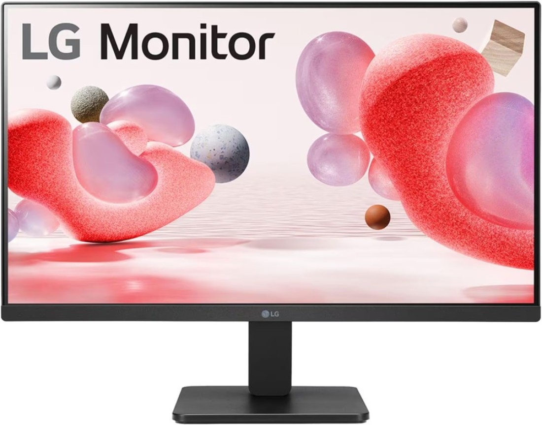 LG 3-Side Borderless Monitor, 23.8&quot; FHD IPS Display, 100Hz Refresh Rate, 5ms Response Time, AMD FreeSync Technology, D-Sub / HDMI / 3.5mm Audio Port, Black 24MR400
