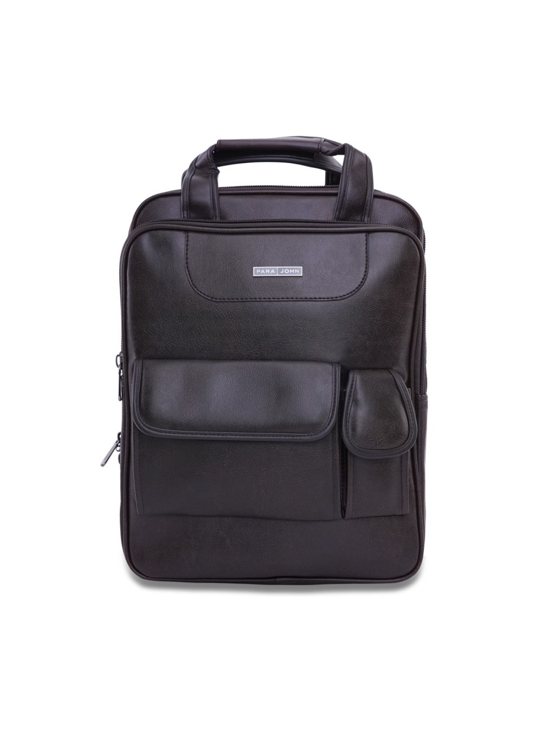 PARA JOHN Vertical Slipcase Secure Business Professional Multi-Purpose Travel Laptop Bag with Hideaway Handles, Cross Shoulder Strap, Protective Padding / Office Bag / Macbook Bag / Backpack