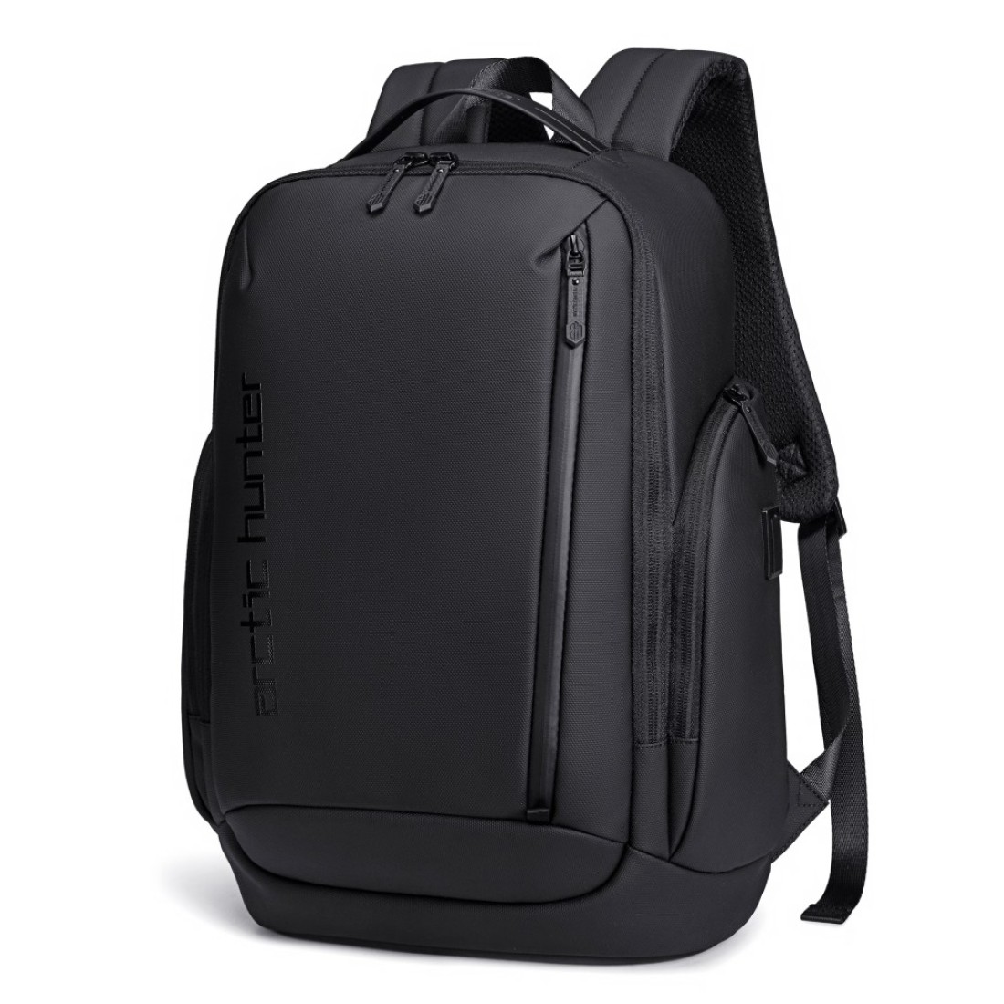 Arctic Hunter 17-inch Laptop Daypack Durable Polyester Backpack with Built In USB/Headphone Port Computer Bag for Men Women B00554 Black