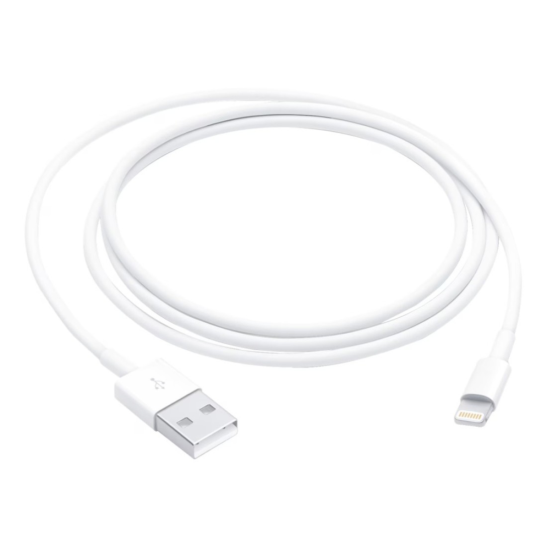 أبل كابل شحن لايتنينج إلى USB لمزامنة البيانات - أبيض، 1 متر