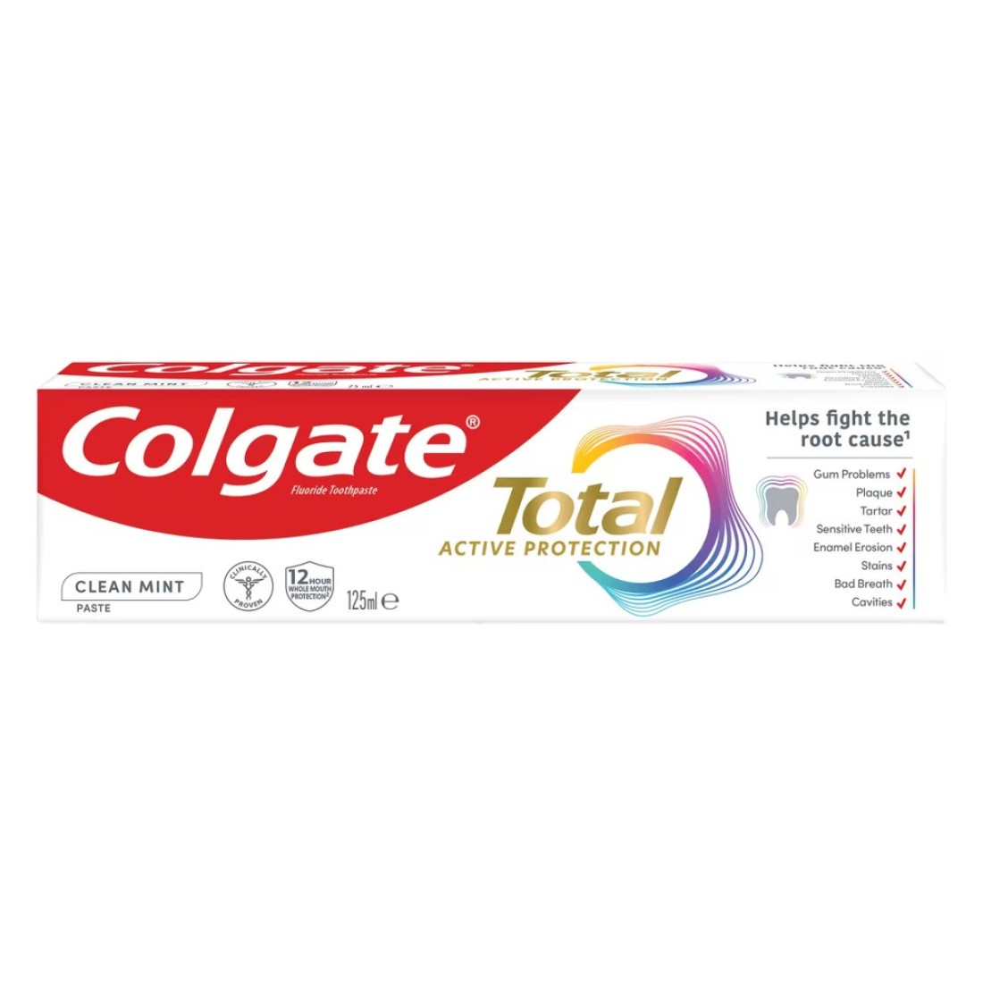 Colgate Total Active Protection Toothpaste, Clean Mint, 125ml