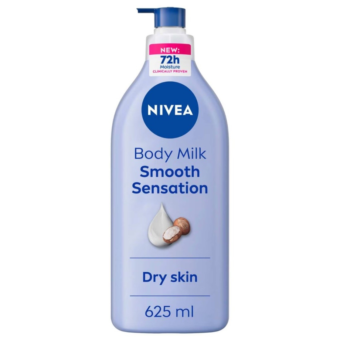NIVEA Body Lotion, Dry Skin, Shea Smooth, Deep Moisture Serum, 625ml