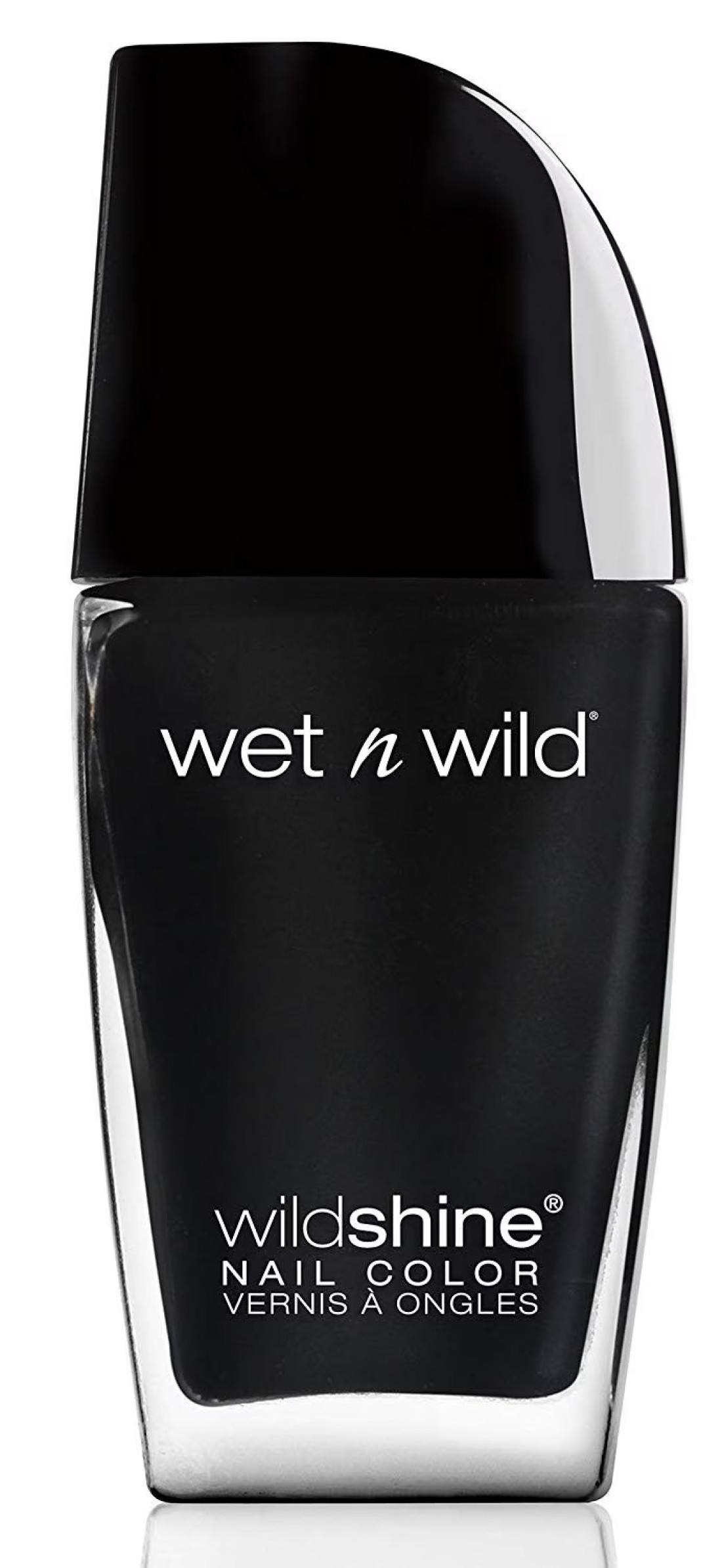 Wet N Wild Wild Shine Nail Polish 485d Black Creme 12.3ml