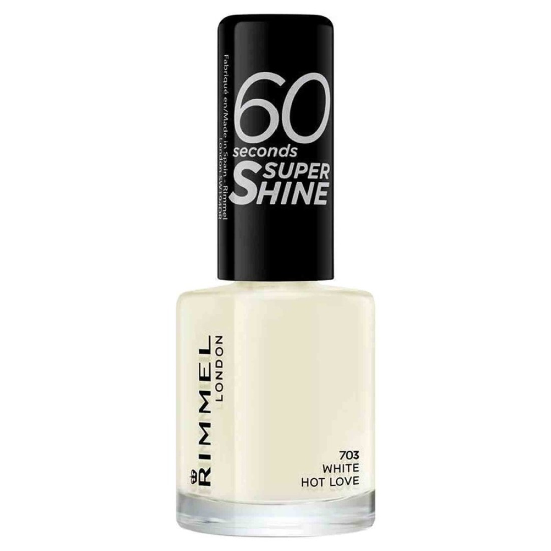 Rimmel London 60 Seconds Nail Polish 703 White Hot Love