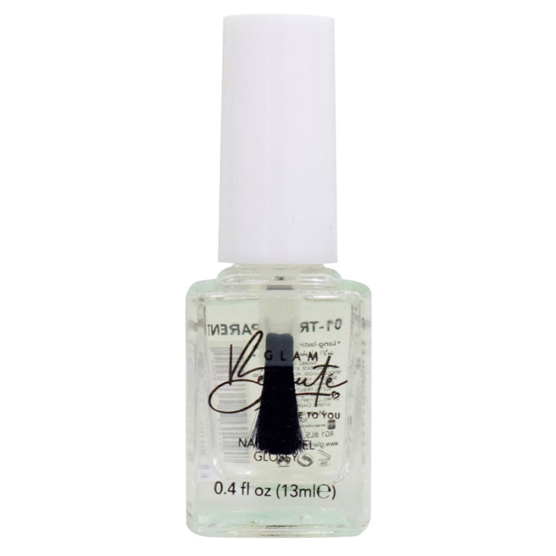 Glam Beaute Glossy Nail Enamel 01 Clear 13ml