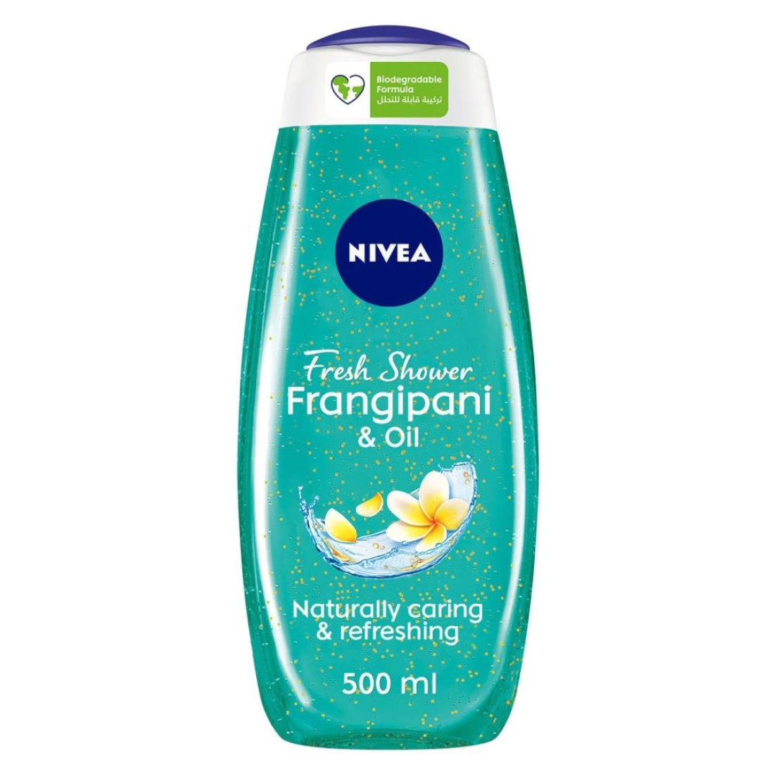 NIVEA Shower Gel Body Wash Frangipani and Oil Caring Oil Pearls Frangipani Scent 500ml