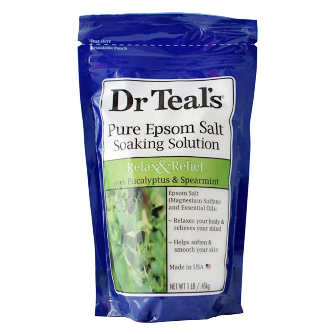 Dr.Teal&#39;s Pure Epsom Salt Soaking Solution With Eucalyptus And Mint 450g