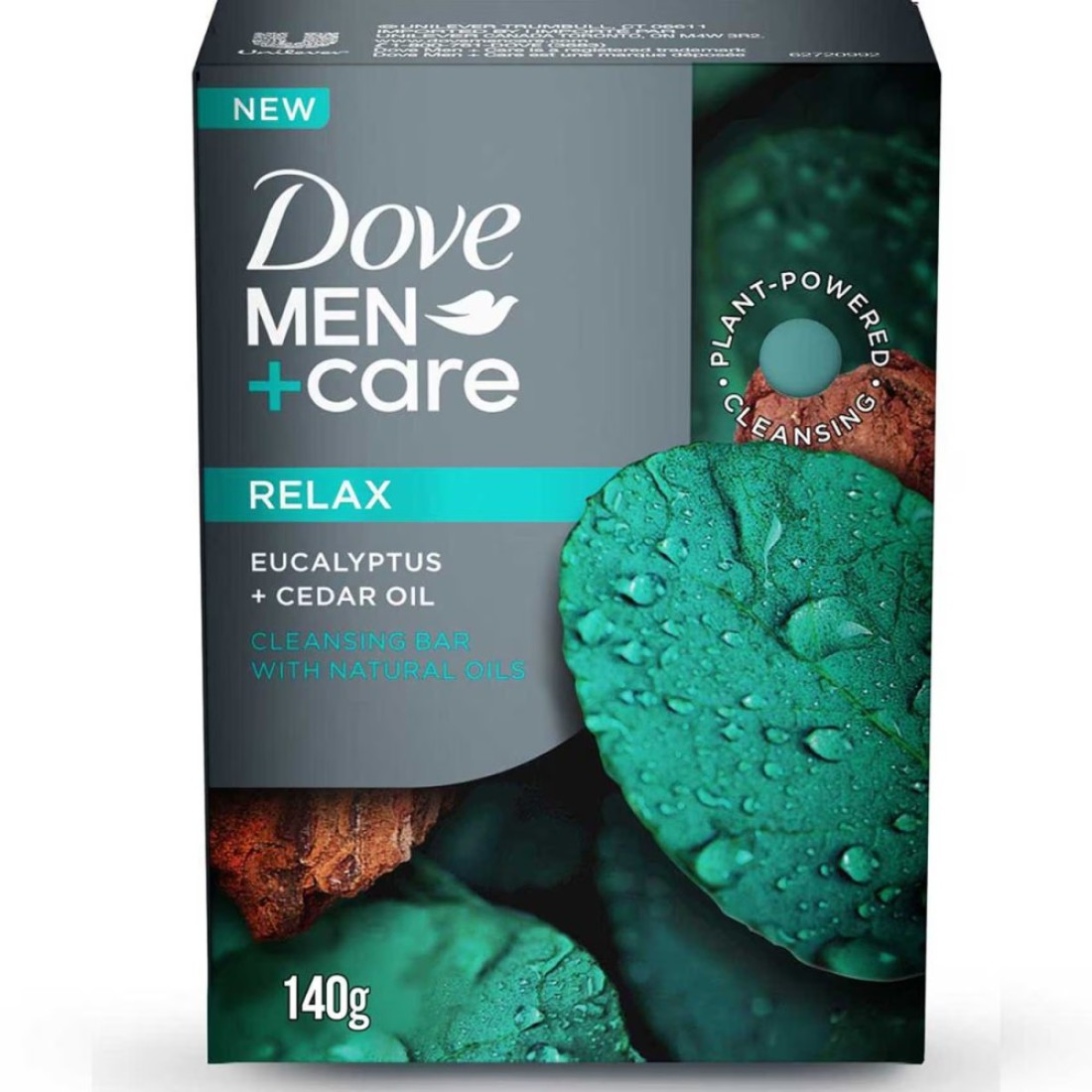 Dove Men+Care Cleansing Bar Relaxwith Eucalyptus and Cedar Oil 141g