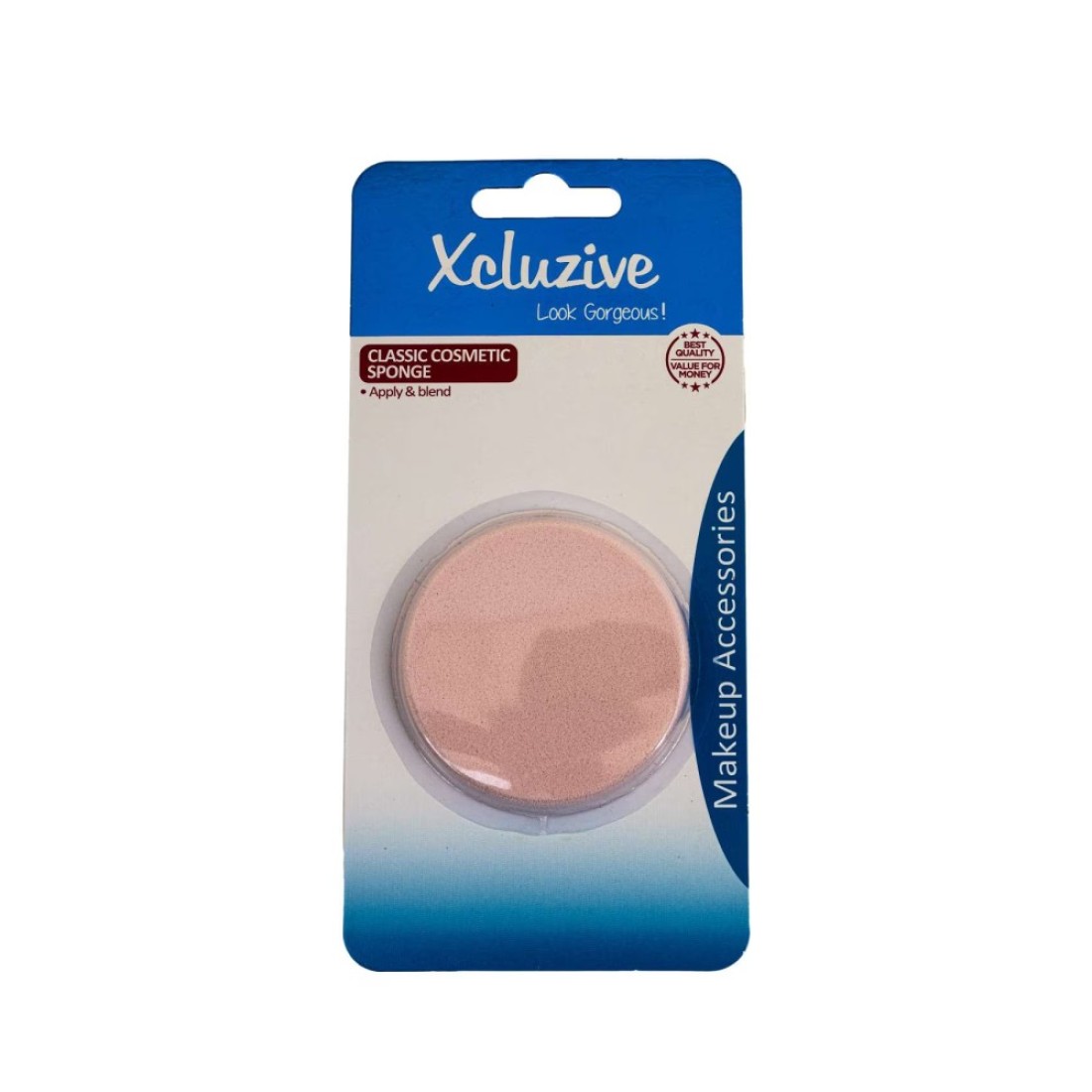 Xcluzive Classic Cosmetic Sponge Pink 6cm