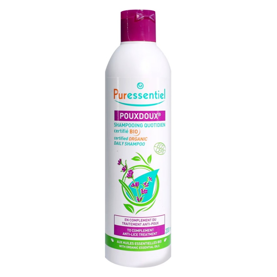 Puressentiel Pouxdoux Organic Daily Shampoo White 200ml