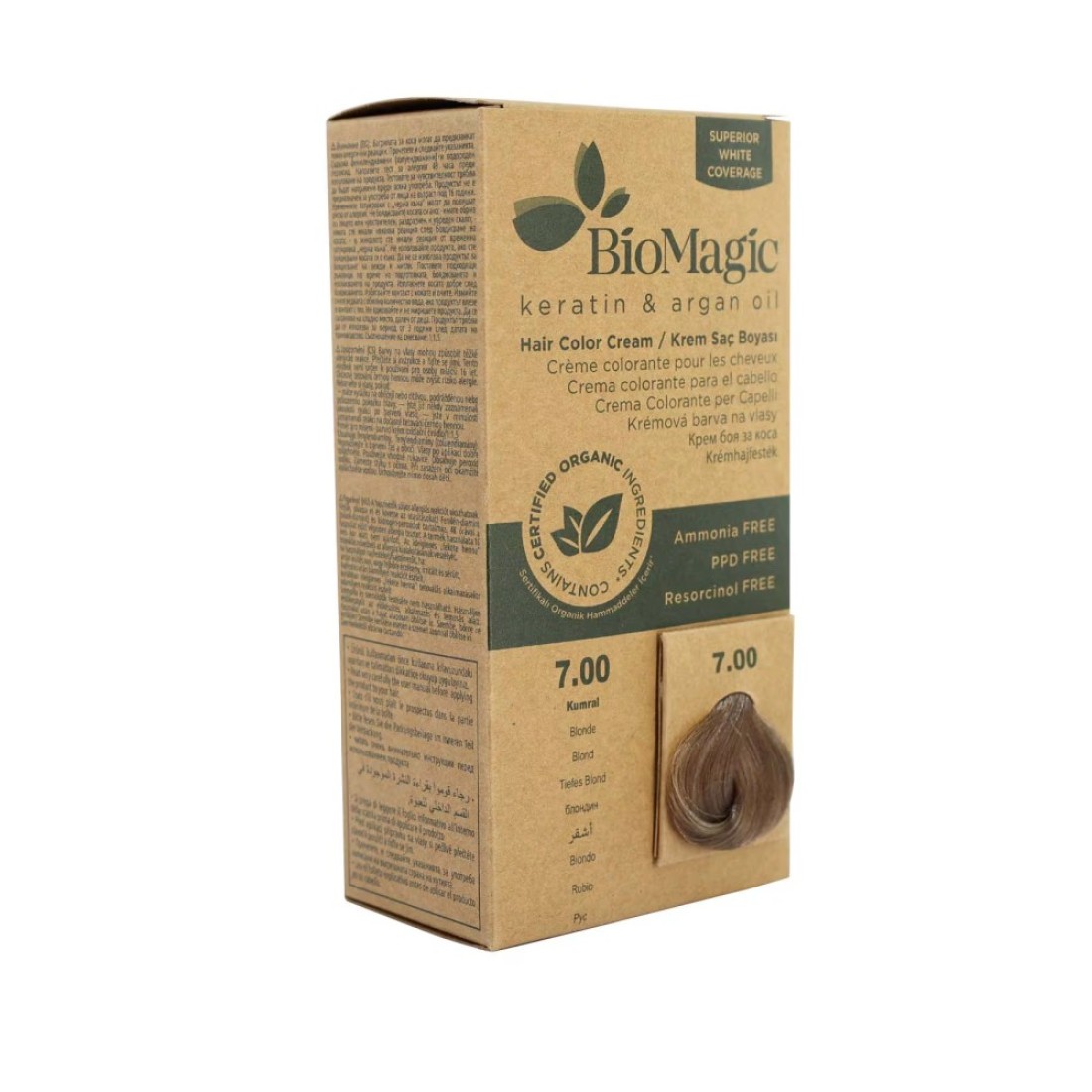 Biomagic Keratin And Argan Oil Hair Colour 7.00 Blonde 60ml