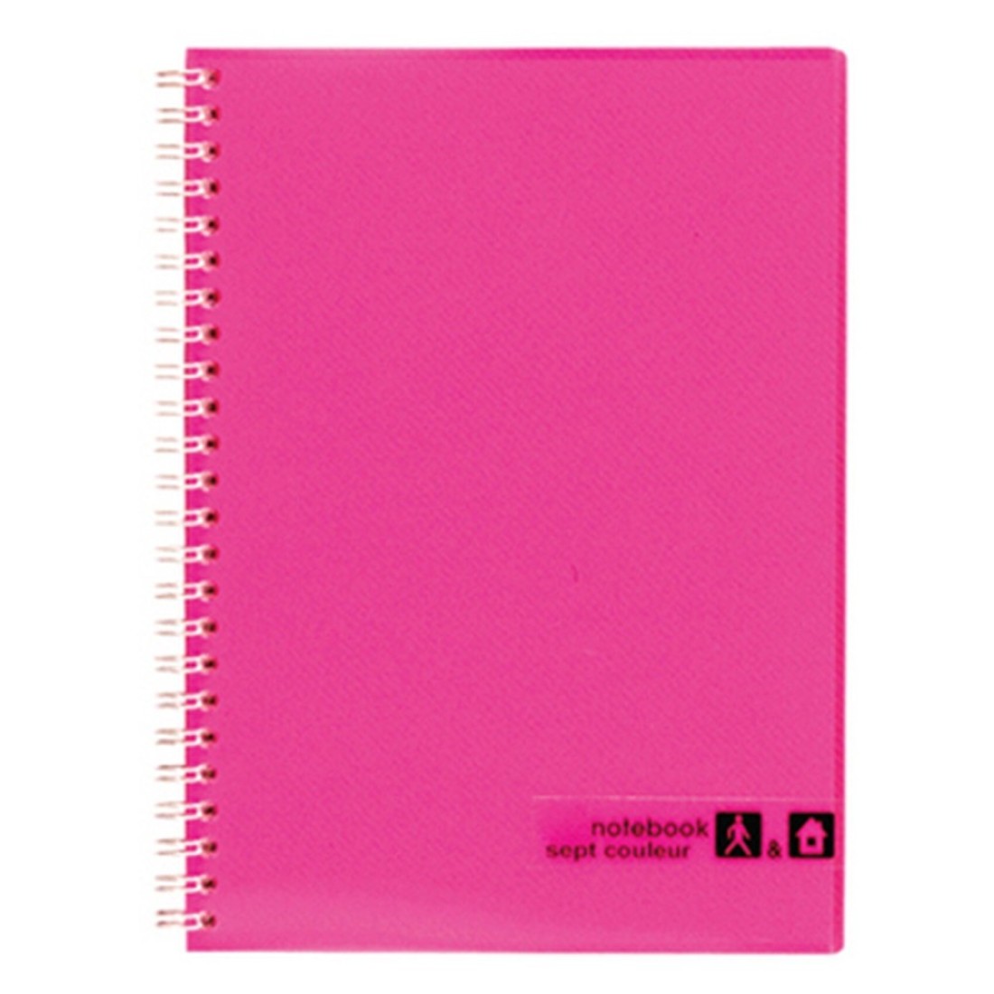 Sept Couleur Notebook Pink B5 80 Sheet