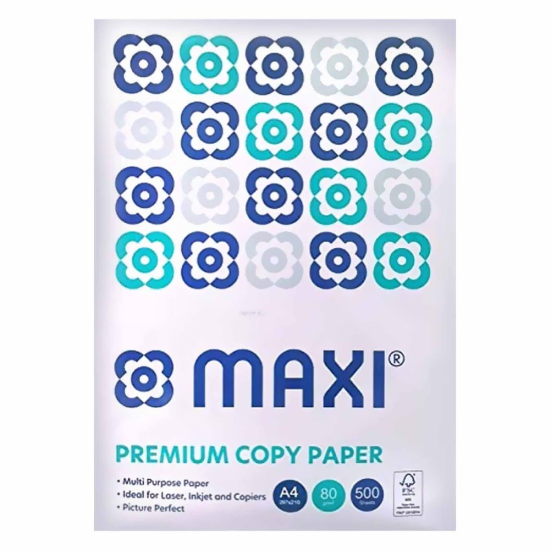 Maxi A4 Multi-Purpose Paper White 80GSM 500 PCS