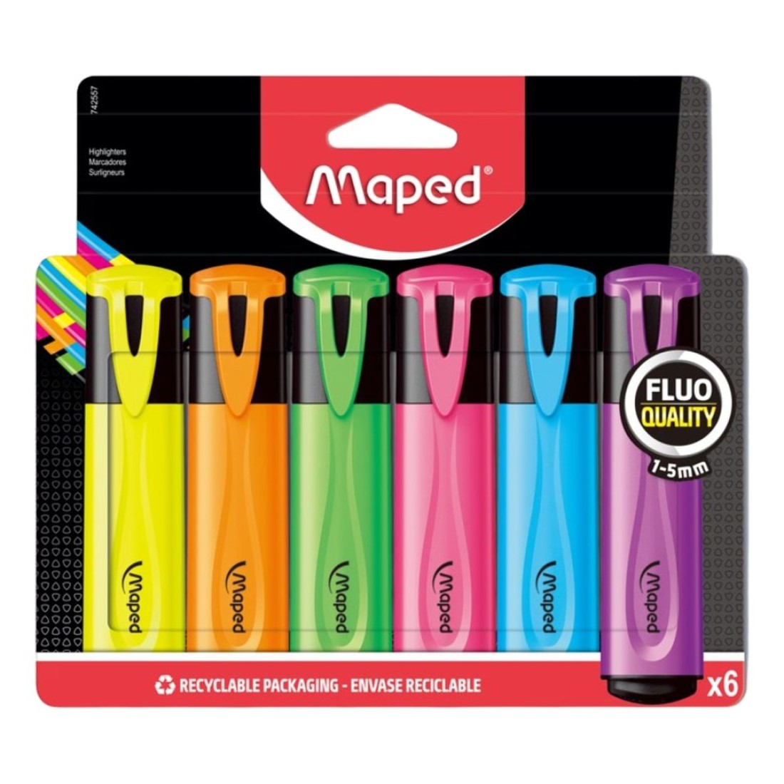 Maped Fluo Classic Highlighters 6 PCS