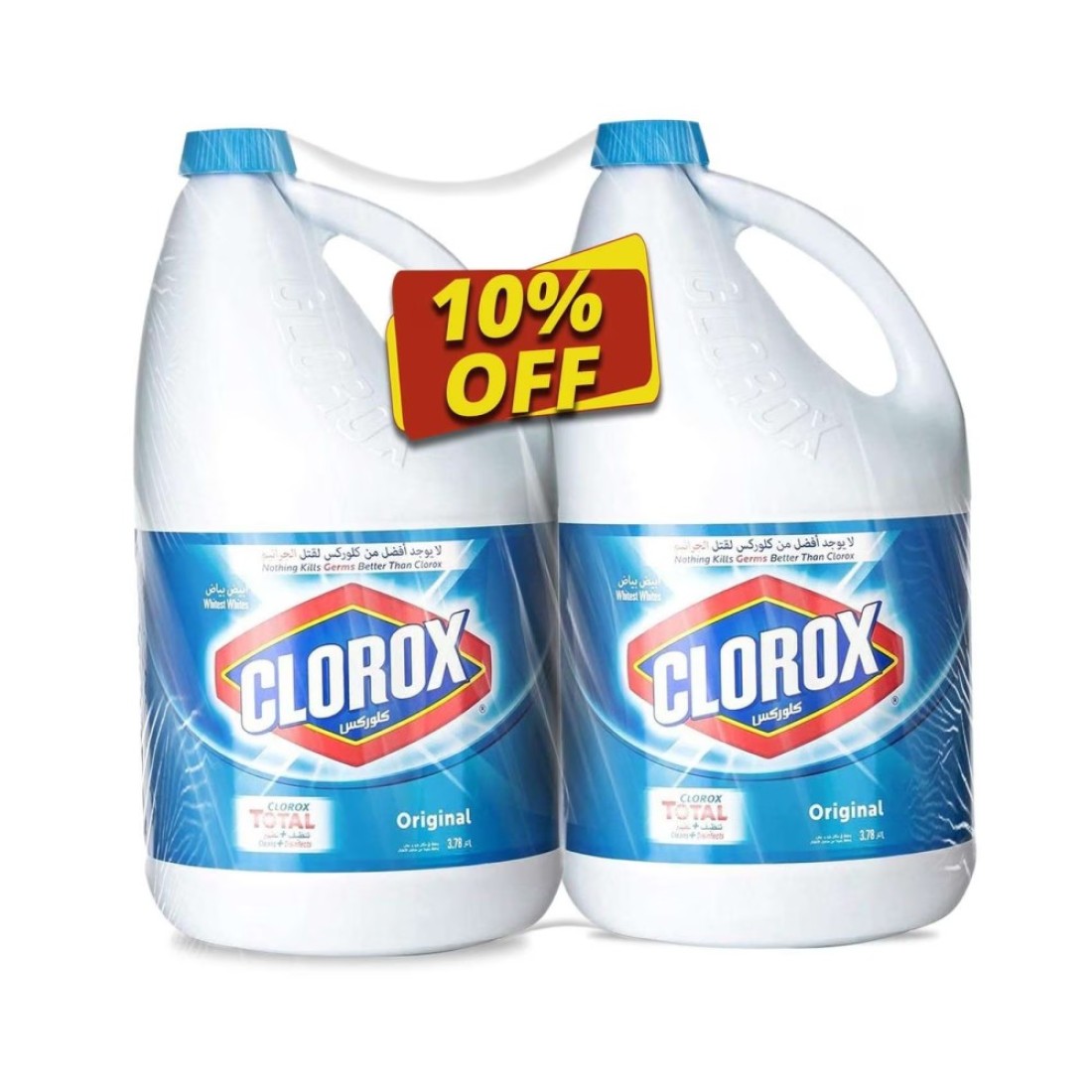 Clorox Original Bleach White 3.78L Pack of 2