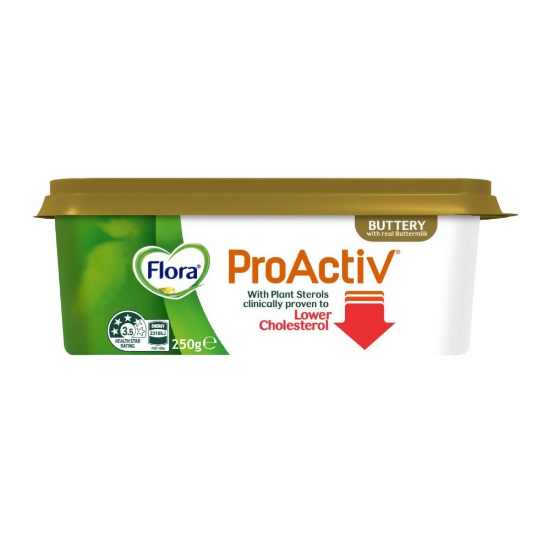 Flora ProActiv Buttery Lower Cholesterol Spread 250g