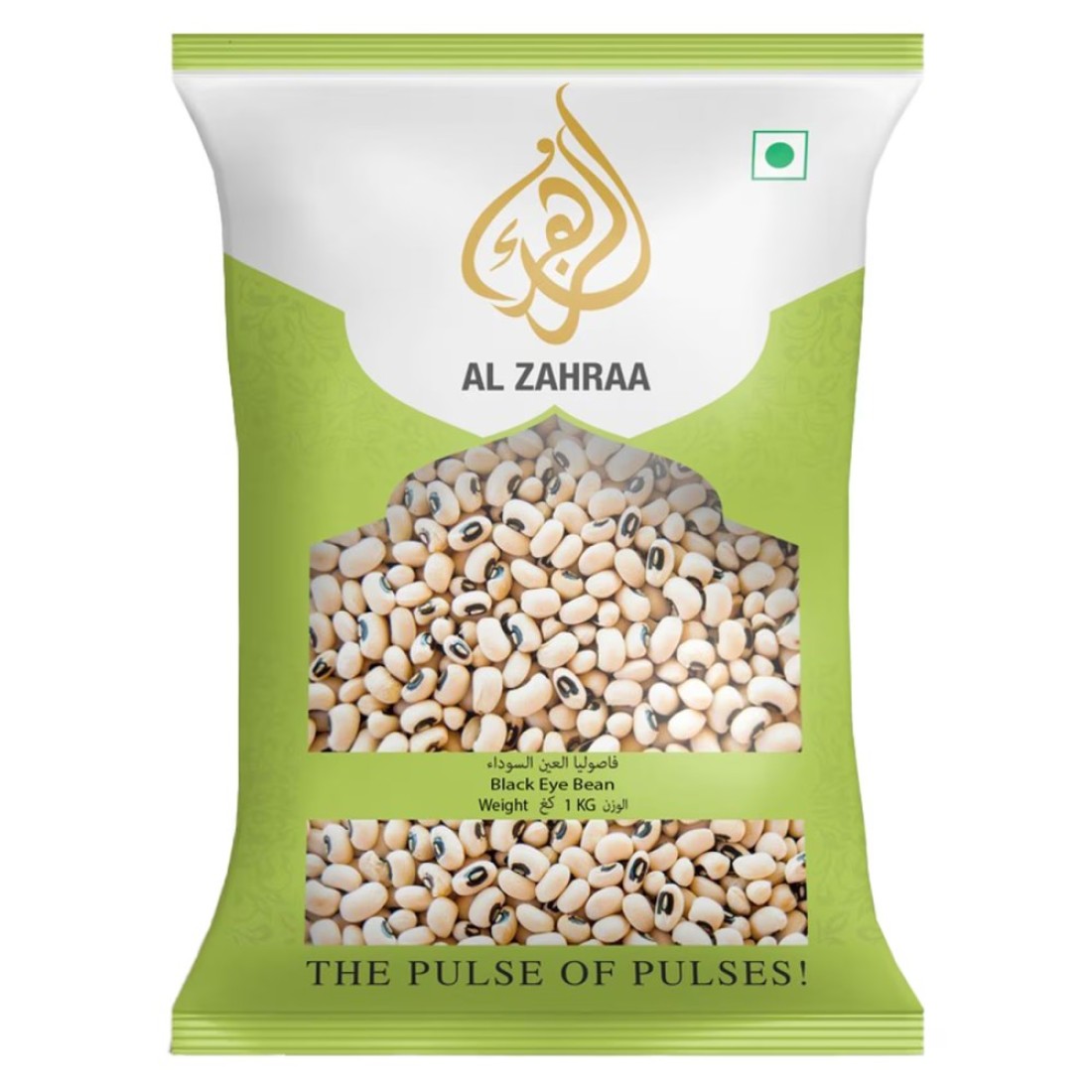الزهراء فاصوليا العين السوداء 1 كغ
