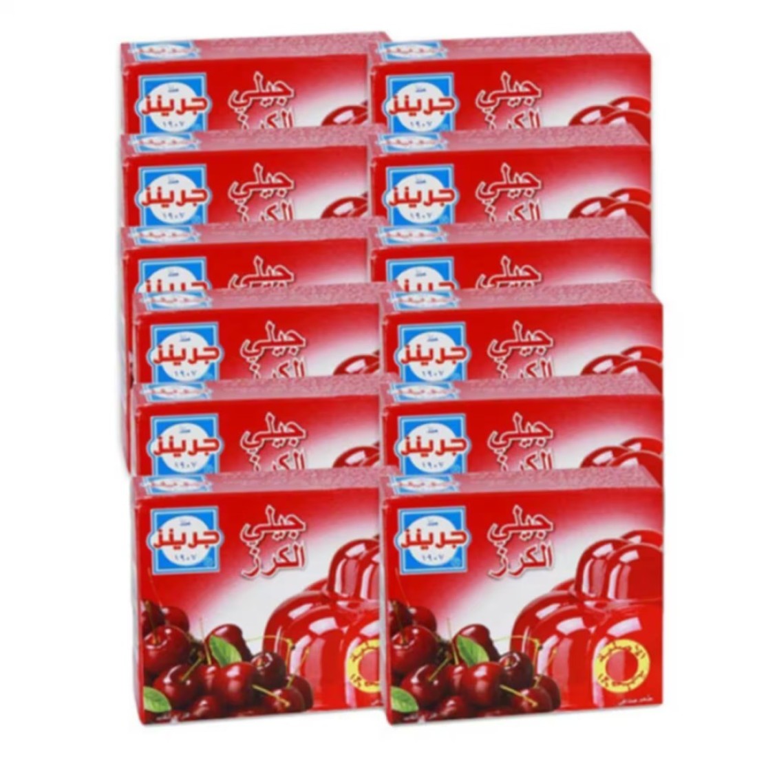 Green&#39;s Cherry Jelly, 80g Pack of 12