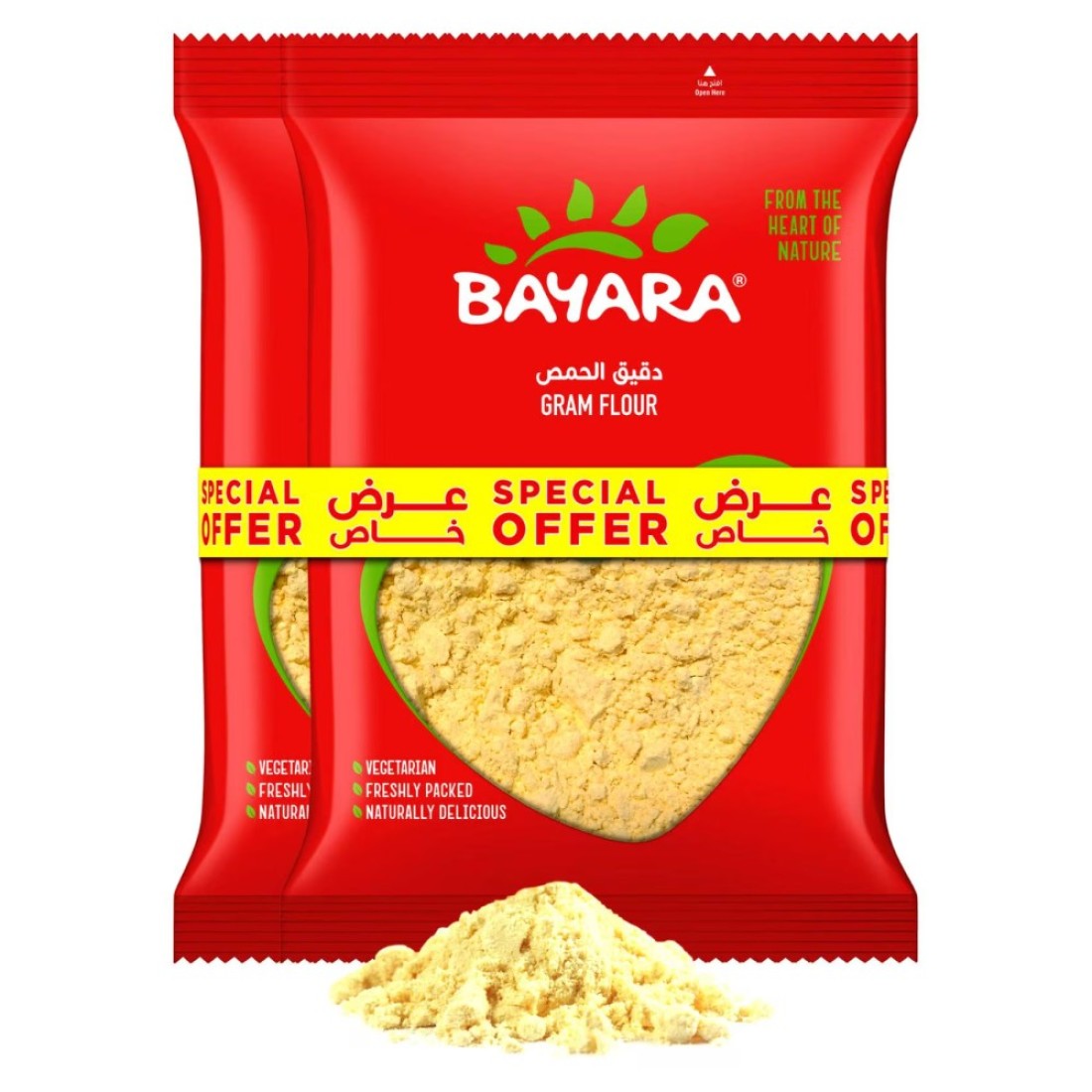 Bayara Gram Flour (Besan), 1kg Pack of 2
