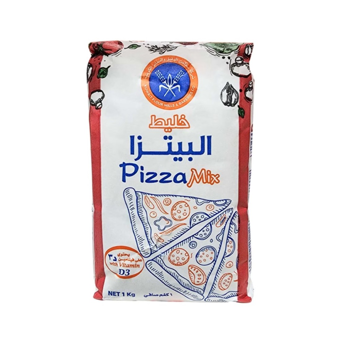 الكويت دقيق خليط بيتزا 1 كغ