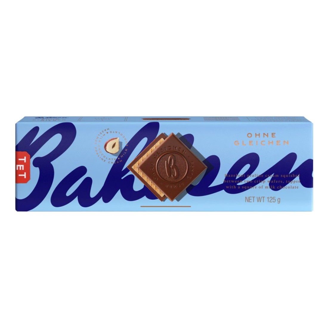 Bahlsen Ohne Gleichen Milk Chocolate Coated Wafers, 125g
