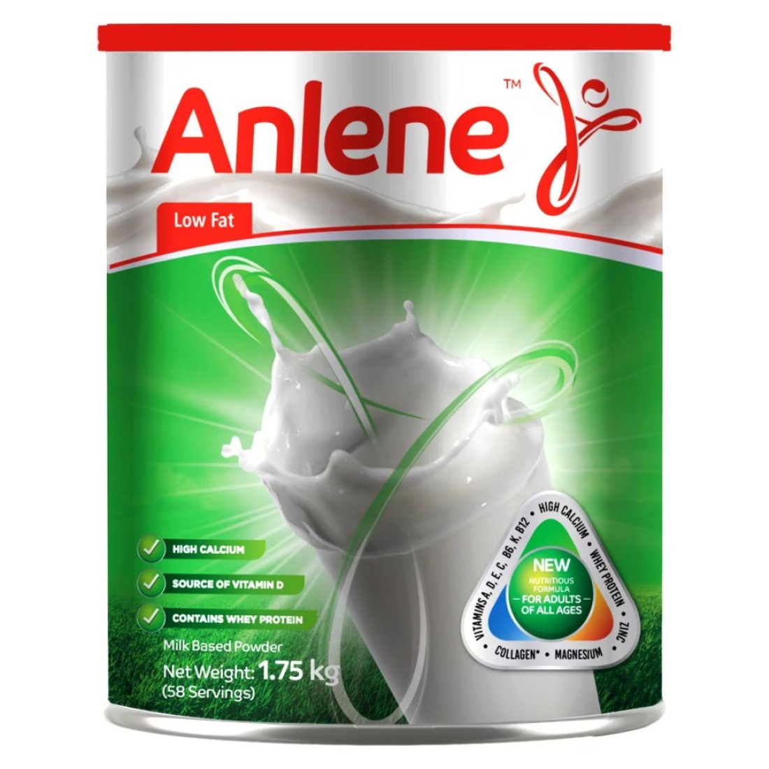 Anlene Low Fat Milk Powder, 1.75kg