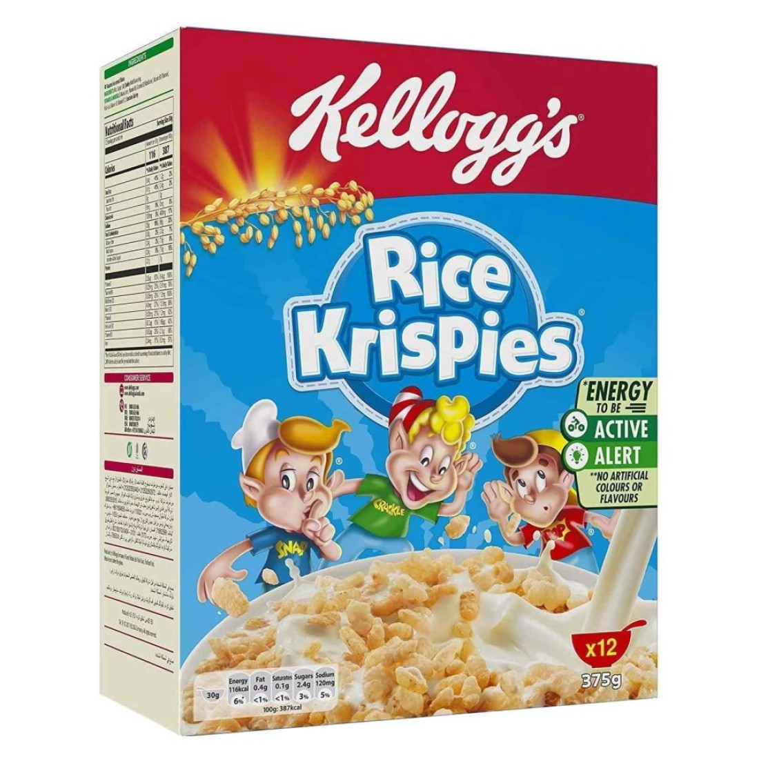 Kellogg&#39;s Rice Krispies Portion Cereal, 375g