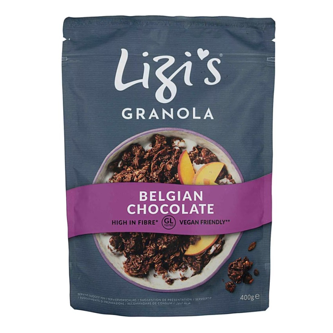Lizi&#39;s Granola Belgian Chocolate Wholegrain Cereal, 400g