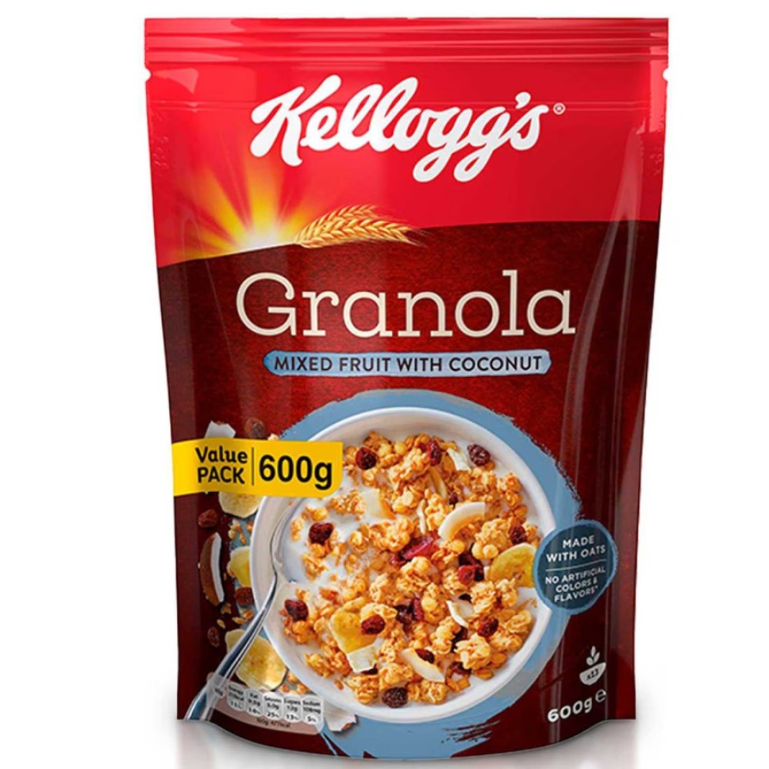 Kellogg&#39;s Granola Mixed Fruit with Coconut, 600g