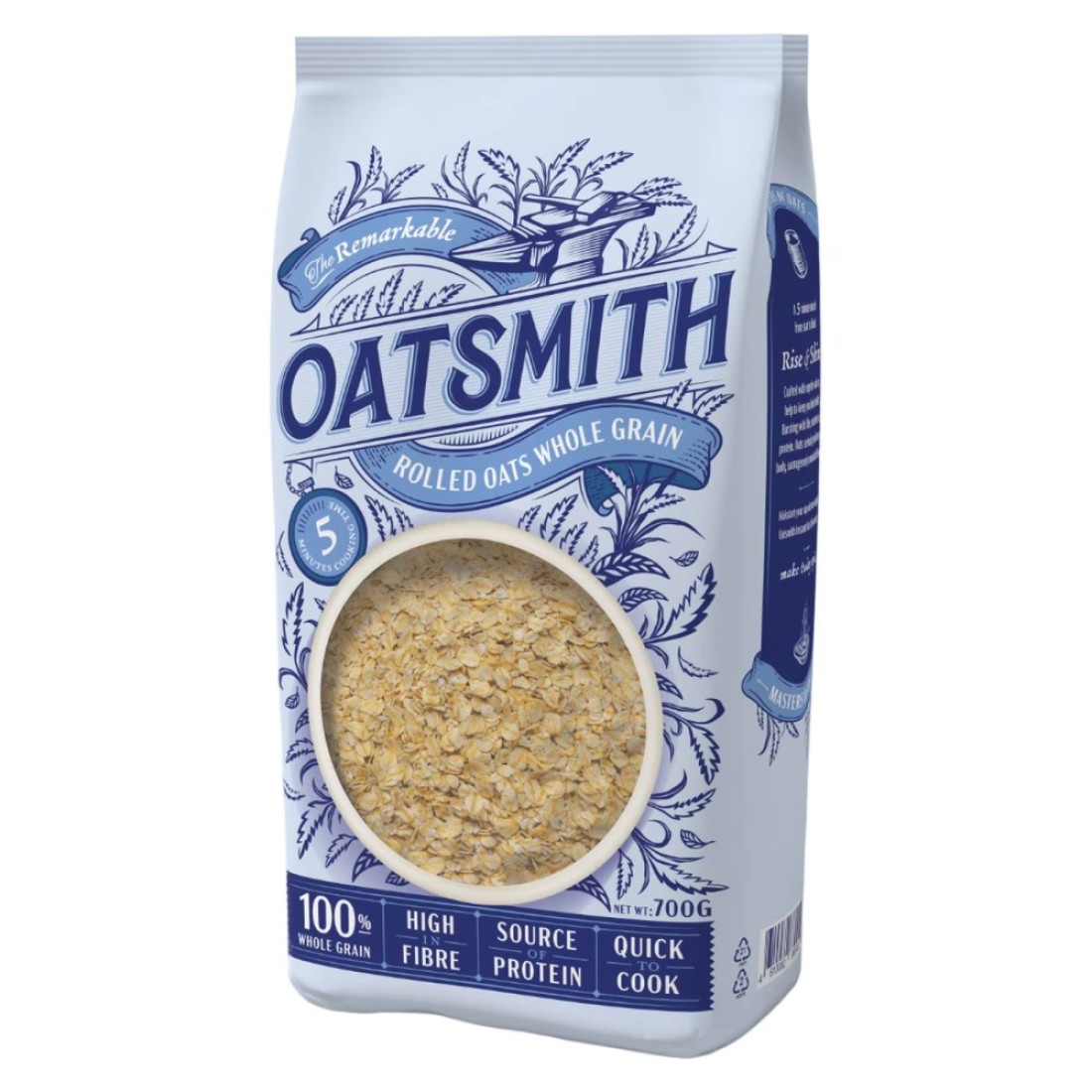 Oatsmith Rolled Oats Whole Grain 700g