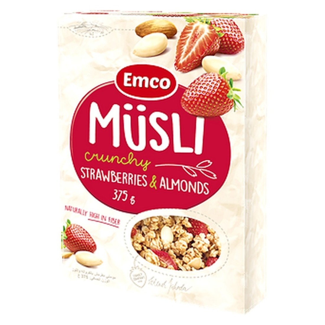 Emco Crunchy Musli With Strawberries And Almonds 375g