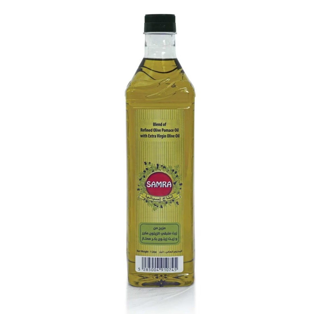 Samra Refined Olive Pomace Oil Blended with Extra Virgin Olive Oil, 1L